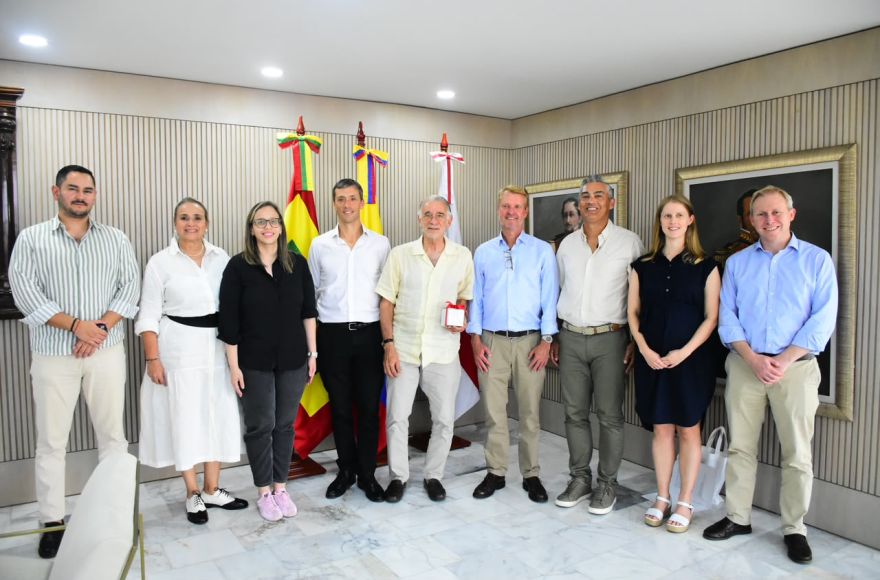 Gobernador Eduardo Verano respalda el desarrollo del primer proyecto eólico costa afuera del país, que se ubicará en el Atlántico