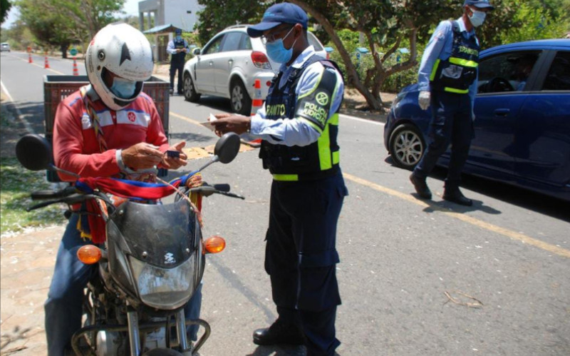 Fotografía operativo del Transito del Atlántico