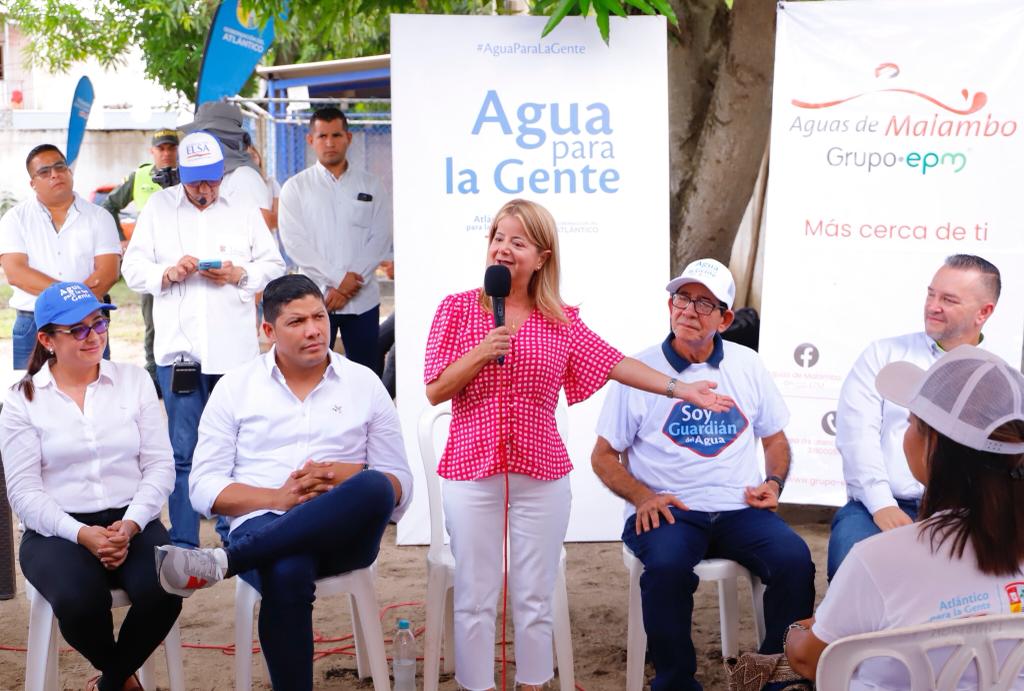inicio de obra de dos tanques de almacenamiento y una nueva estación de bombeo, que permitirán que el 33 por ciento del municipio cuente con el servicio de acueducto 24/7. Atlantico construccion de dos tanques de almacenamiento de agua potable en Malambo