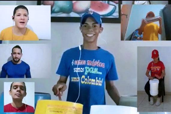 Banda de Baranoa hace viral video logrado de manera virtual
