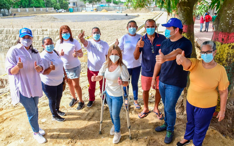 "Las obras del mega parque del sur de Malambo van a buen ritmo y esperamos entregarlo en Navidad": Elsa Noguera
