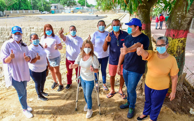 "Las obras del mega parque del sur de Malambo van a buen ritmo y esperamos entregarlo en Navidad": Elsa Noguera