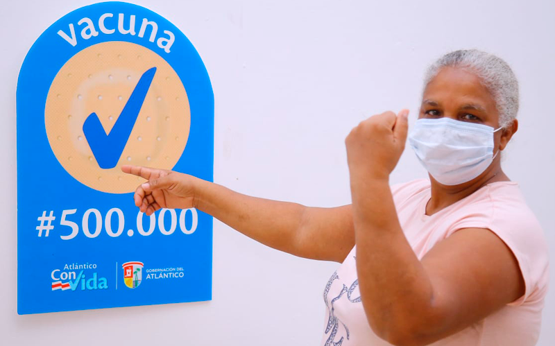 En el Atlántico ya se aplicaron 500 mil vacunas contra el Covid-19