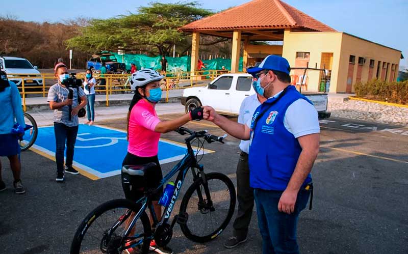 Tránsito del Atlántico reactivó sus Puntos Seguros para seguir mejorando la seguridad vial de Ciclistas