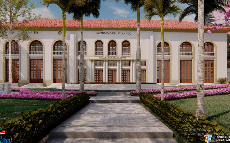 Imagen de render como quedaría edificio de Bellas Artes